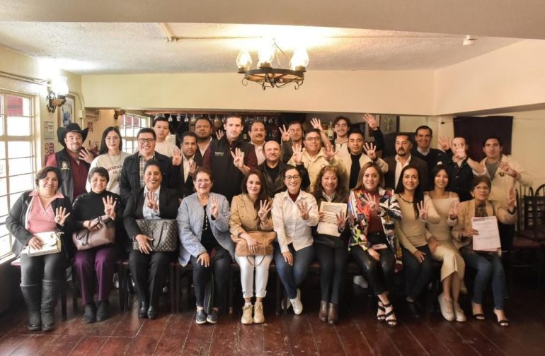 Respaldan aspirantes a candidaturas de Morena a favor de Pedro Haces Lago en Tlalpan