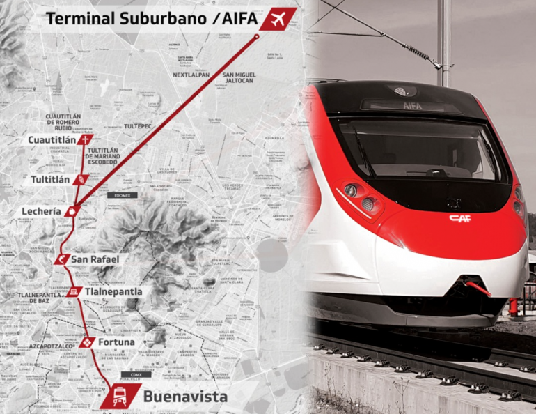 Tren Suburbano de Buenavista al AIFA en 39 minutos
