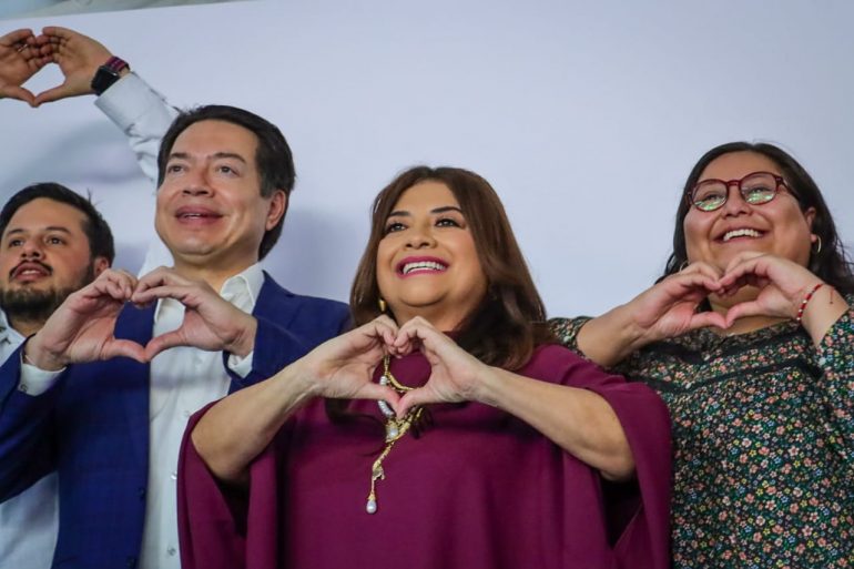 Clara Brugada se registra como candidata a la Jefatura en la CDMX