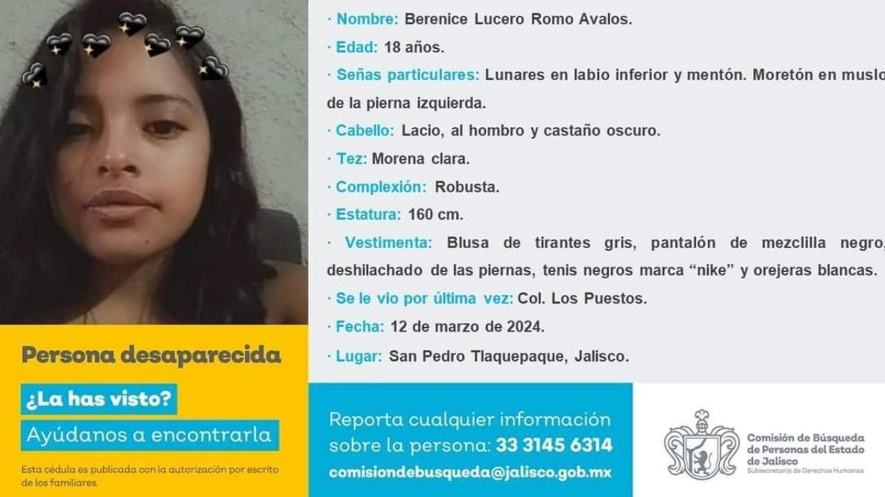 Berenice Romo, la joven buscadora desapareció en Jalisco