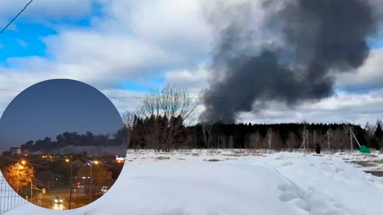 Un avión militar se estrelló en Rusia