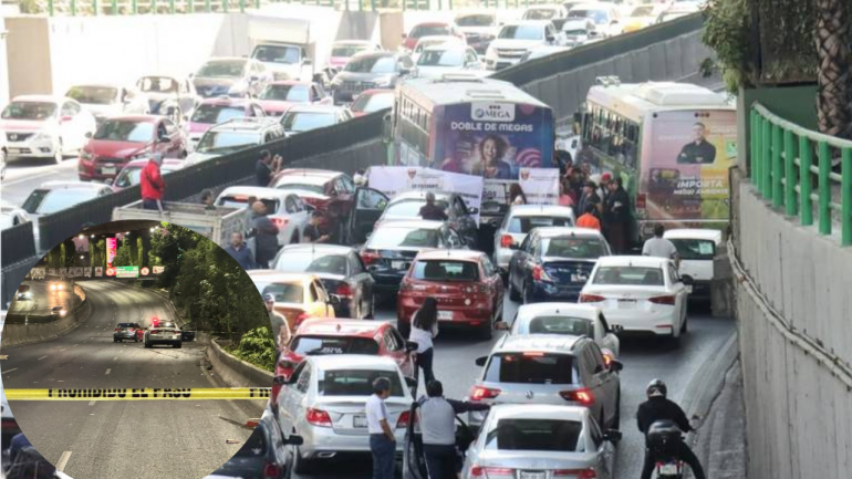 Caos vehicular en Periférico Sur y Norte
