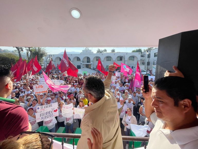 Fernando Mercado junta a 2 mil contrerenses en recorrido y suma extrabajadores de la Alcaldía