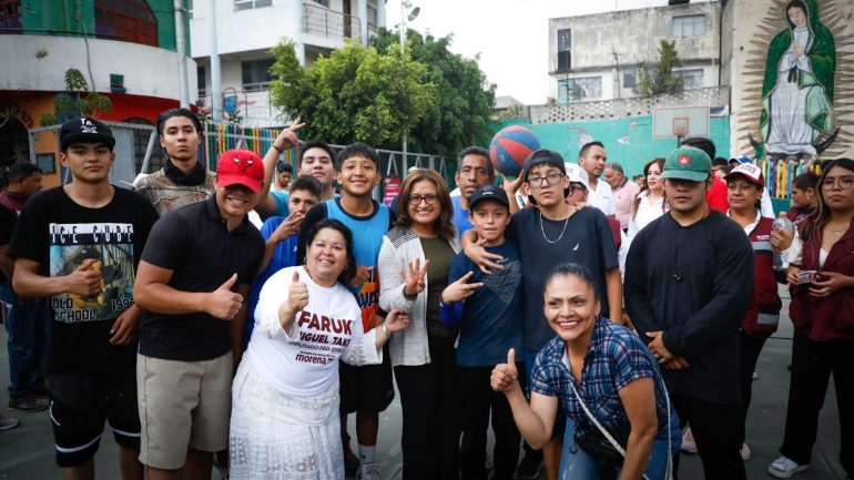 Jóvenes respandan a Aleida Alavez para lograr 2da etapa de la Transformación en Iztapalapa