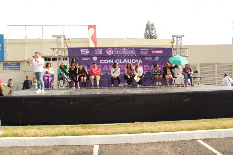 Mujeres cierran filas en favor de Claudia Sheinbaum en Ixtapaluca