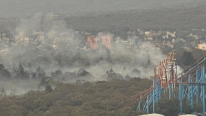 Durante las primeras horas del martes 7 de mayo se registró un fuerte incendio en el Bosque de Tlalpan,al sur de la Ciudad de México.