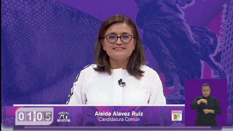 Ganamos el debate y vamos a arrrasar el 2 de Junio: Aleida Alavez