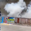 Normalistas de Ayotzinapa lanzaron explosivos a Palacio Nacional