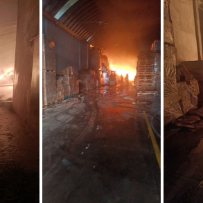 Se incendió fábrica en San Martín Texmelucan, Puebla