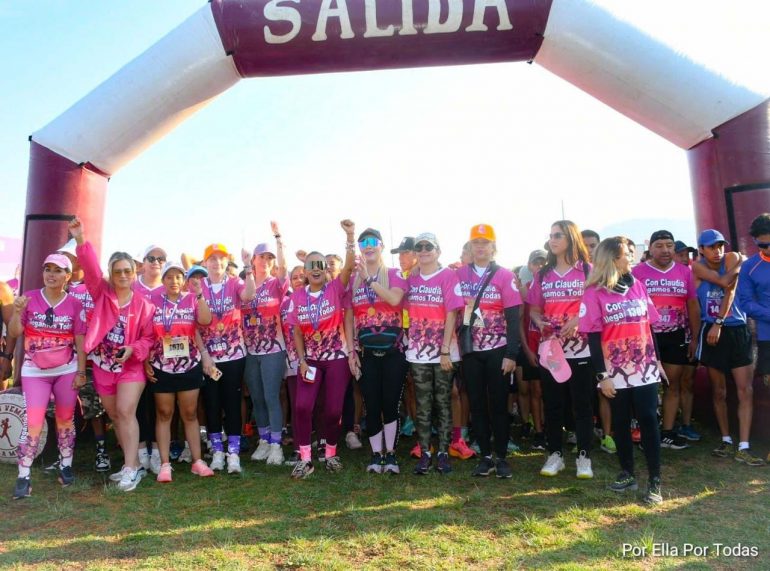 Superan los 1,600 mexiquenses en carrera familiar en apoyo a Caludia Sheinbaum