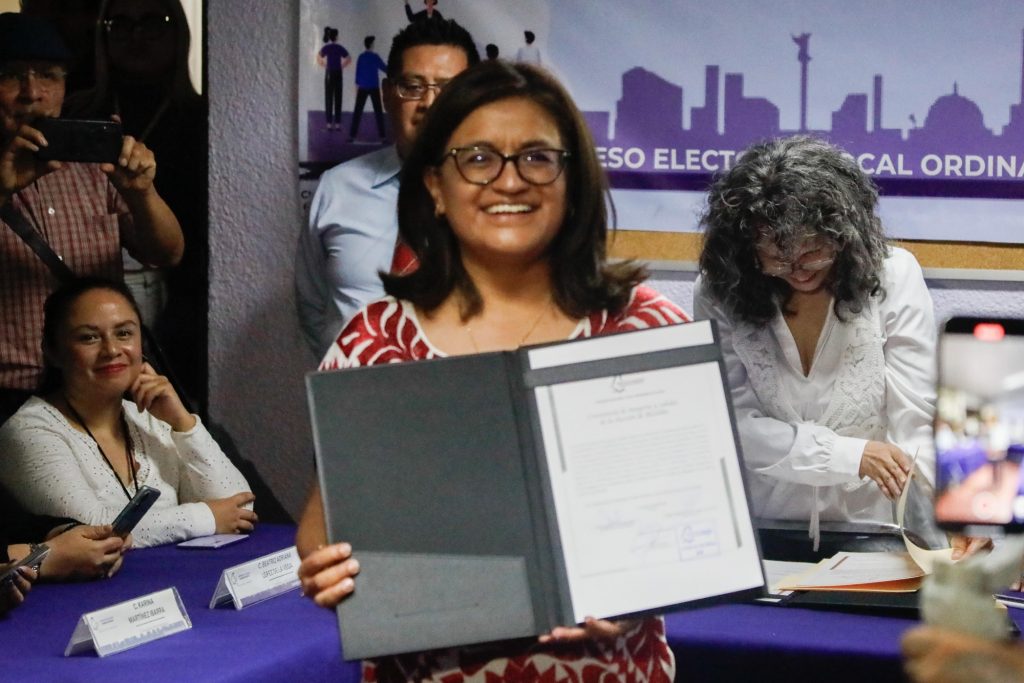 Aleida Alavez Ruiz  en Iztapalapa,
