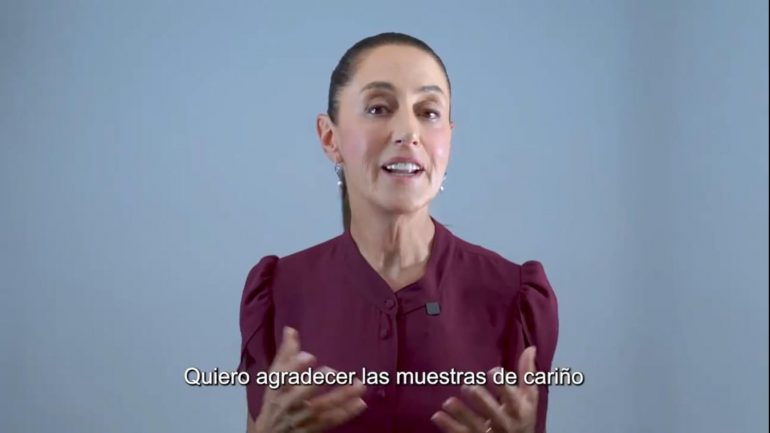 Claudia Sheimbaum agradece en redes sociales por las felicitaciones recibidas