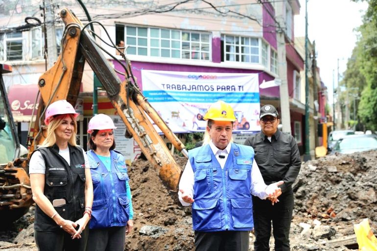 Giovani Gutiérrez previene socavones en Coyoacán