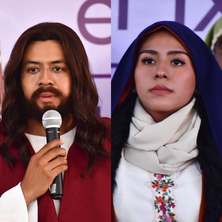 José y Tábata, los protagonistas de la Pasión de  Cristo en Iztapalapa 2025