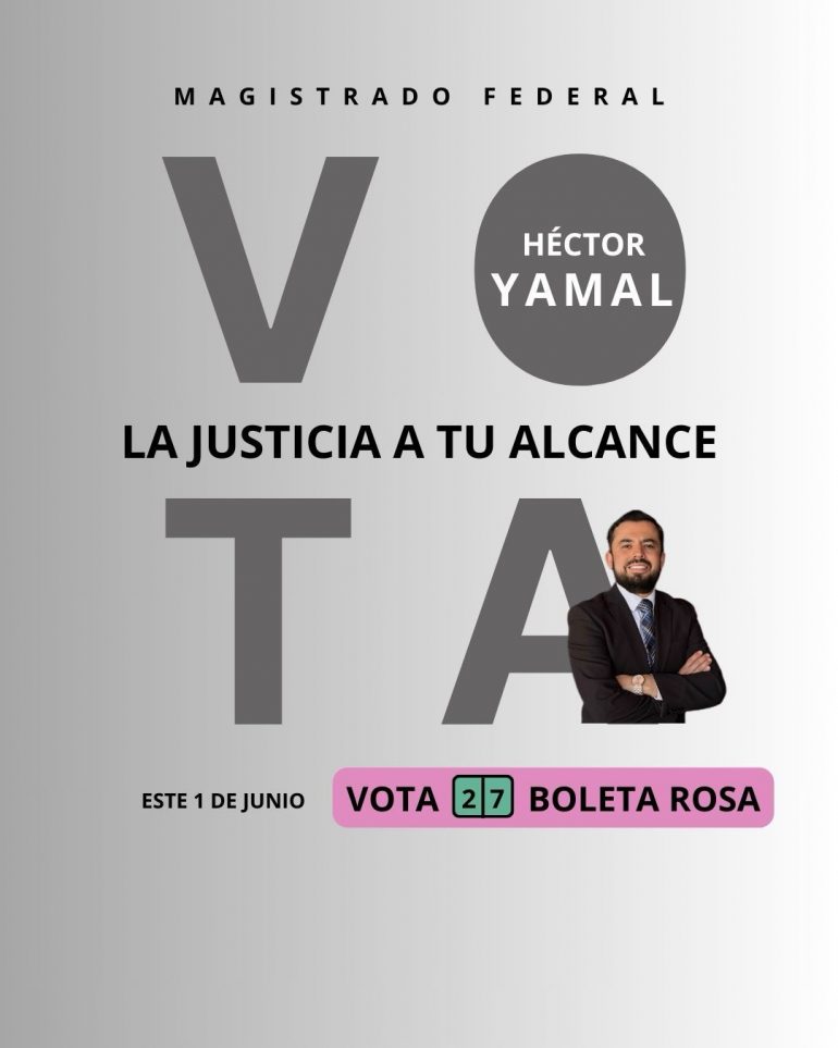 Héctor Yamal Ramírez García, candidato a magistrado federal, suma experiencia sólida en justicia laboral