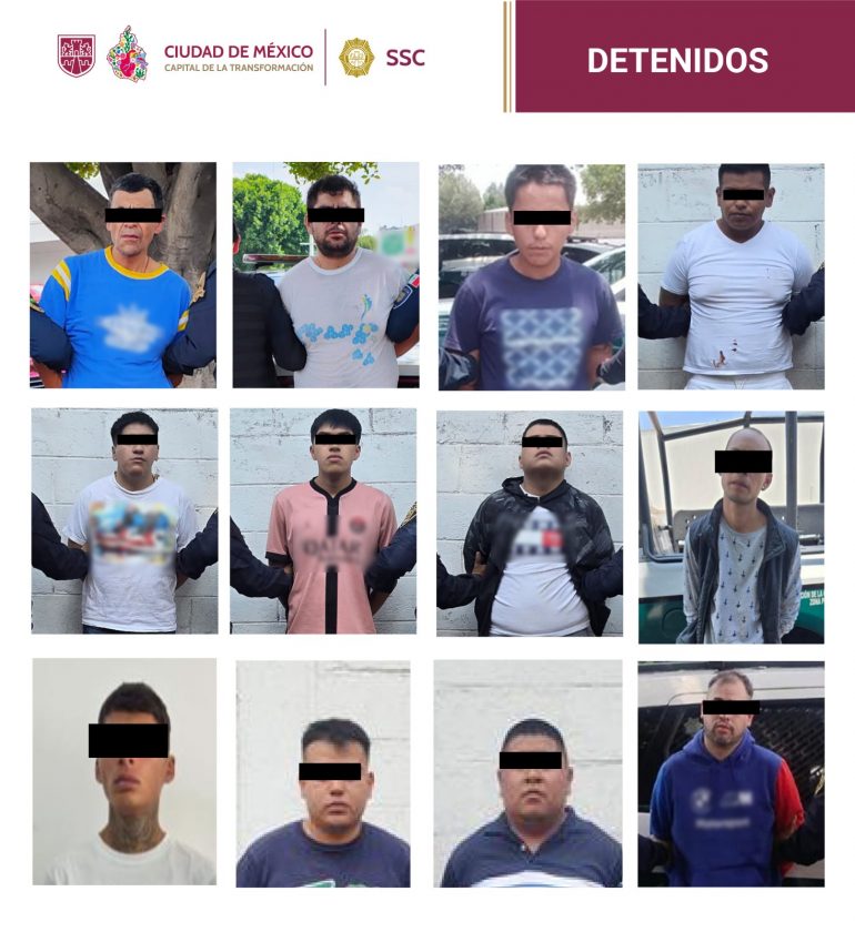 Operativos en Miguel Hidalgo: SSC CDMX asegura a 12 personas