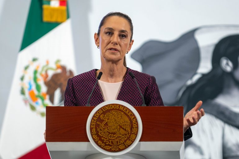 Claudia Sheinbaum sale en defensa de Marina del Pilar tras revocación de visa por parte de EE.UU