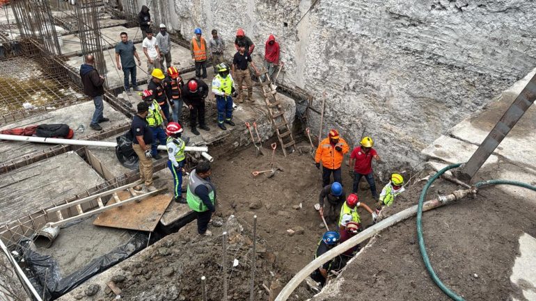 Muere trabajador tras colapso en obra de la Gustavo A. Madero; denuncian negligencia en construcción