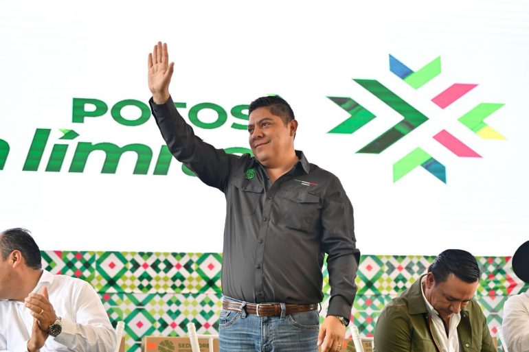 Denuncian operaciones contra Morena en SLP durante visitas de Sheinbaum; señalan a Gallardo
