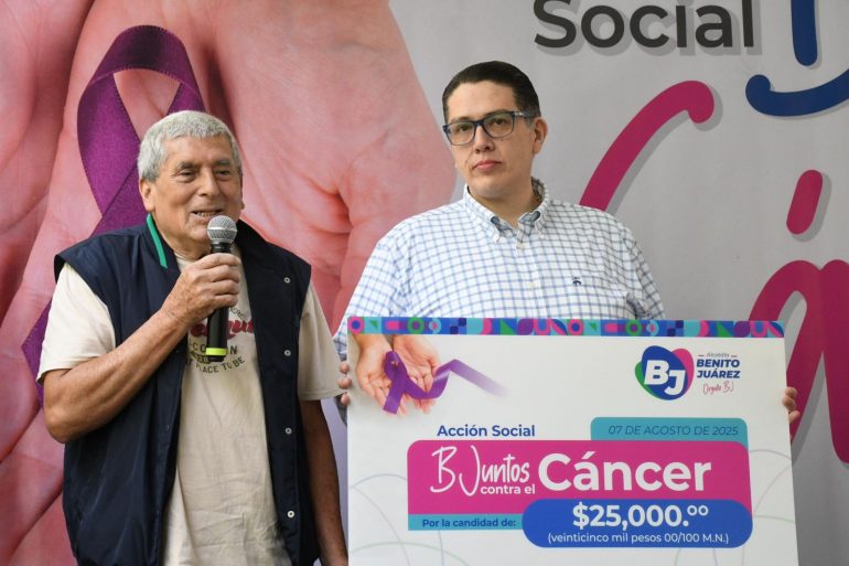 Cumplen meta de apoyo económico a pacientes con cáncer en Benito Juárez