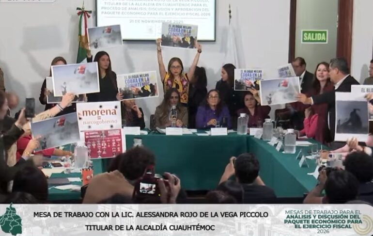 La tensión entre Alessandra Rojo y Morena enturbia petición de presupuesto para alcaldía Cuauhtémoc. Todo termina en show