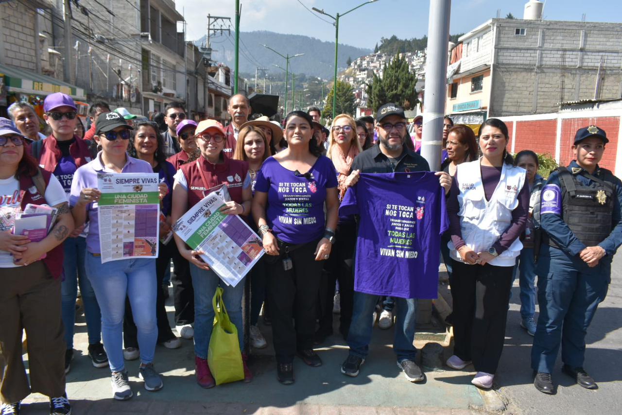OLEADA VIOLETA LLEGA A LA MAGDALENA CONTRERAS PARA REFORZAR LA LUCHA CONTRA LA VIOLENCIA DE GÉNERO