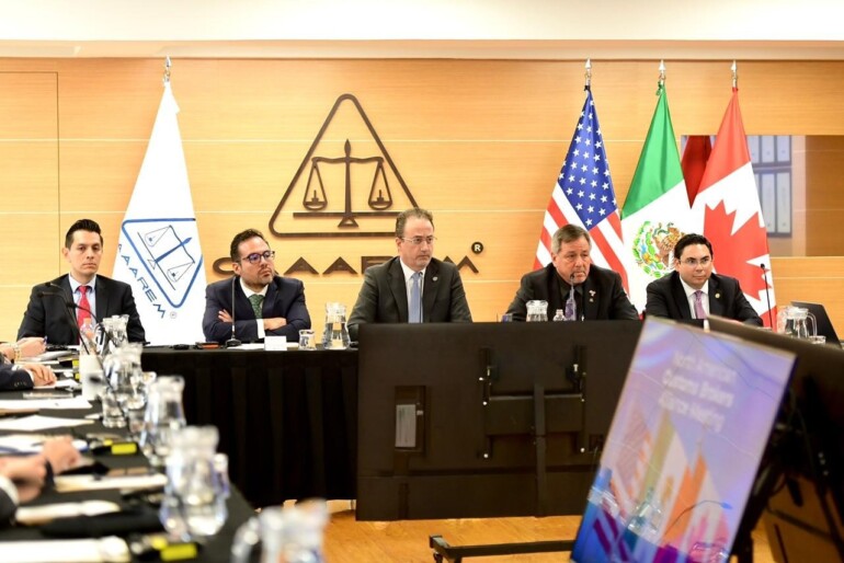 Agentes aduanales refrendan apoyo al T-MEC durante encuentro trilateral