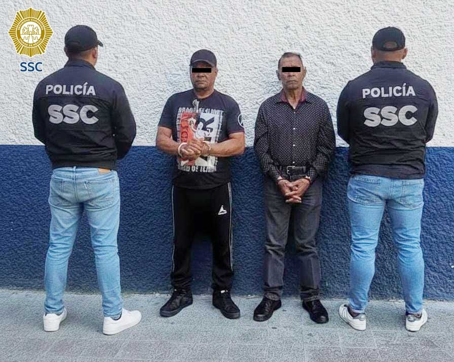 SSC detiene a dos hombres por presunta extorsión a comerciantes en el Centro Histórico
