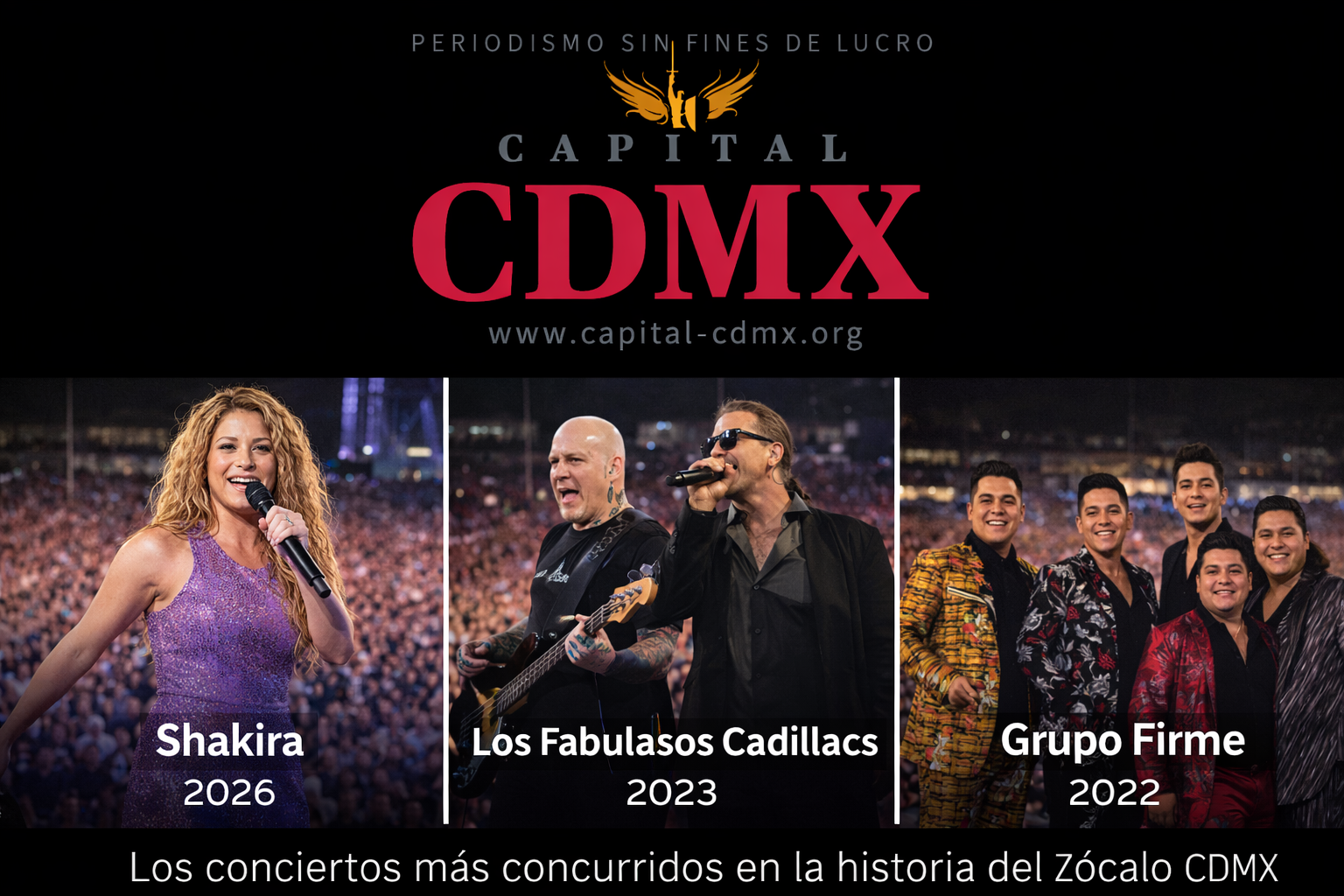 Récord histórico en el Zócalo: Shakira
