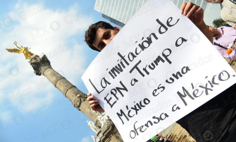 Rechazan visita de Trump