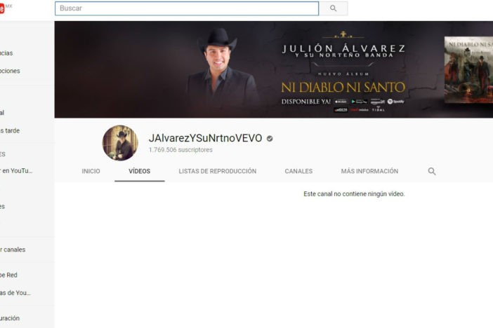 Desaparece la pagina web de Julión Álvarez tras ser acusado de presuntos lazos con el narco