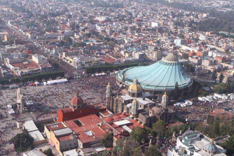 Aumenta afluencia de peregrinos a Basílica de Guadalupe
