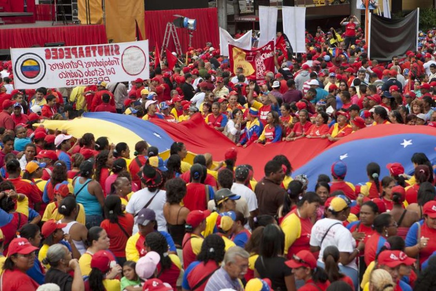 Protestan en favor de Nicolás Maduro en Venezuela