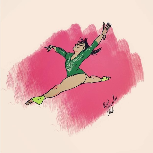Apoyan artistas a gimnasta Alexa Moreno
