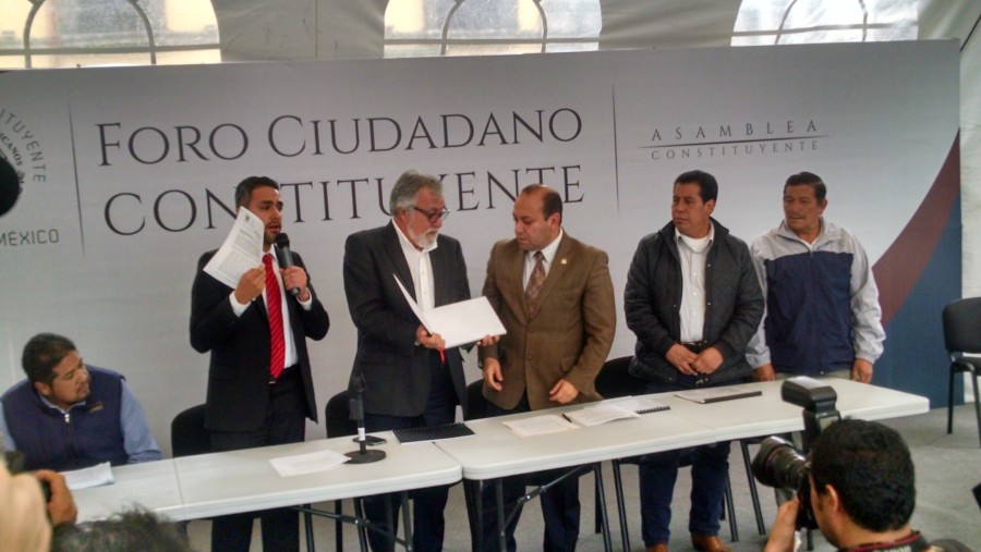 Entregan productores agrarios propuestas en la Asamblea Constituyente