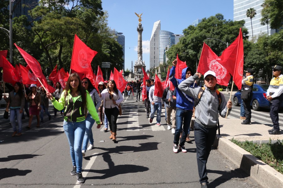 Marcha Antorcha Campesina en la CdMx