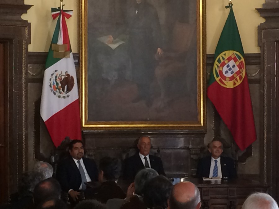 Distingue la CDMX a presidente de Portugal