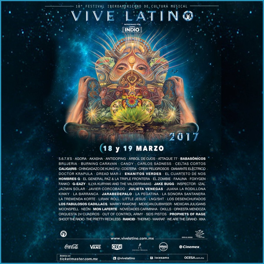 Dan a conocer el cartel oficial del Vive Latino 2017