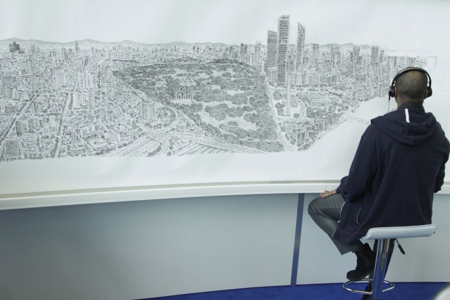 Ãšltimo dÃ­a para visitar el dibujo de la CDMX en Torre Bancomer