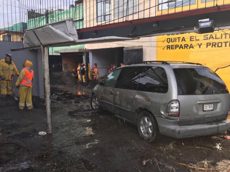 Tras fuertes lluvias reportan 400 casas dañadas en el sur de la CdMx