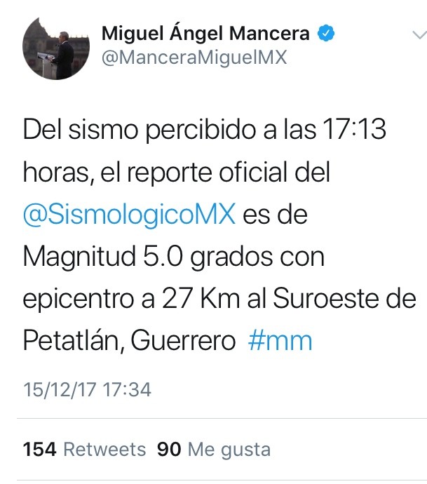 Reportan sismo en Guerrero; lo perciben en la CDMX