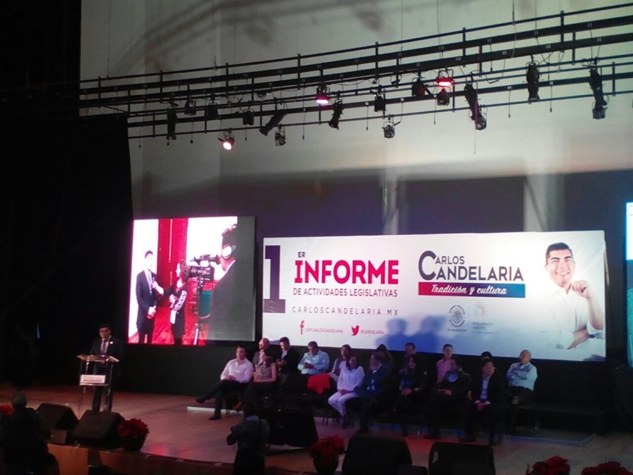 Rinde Candelaria 1er informe de actividades legislativas
