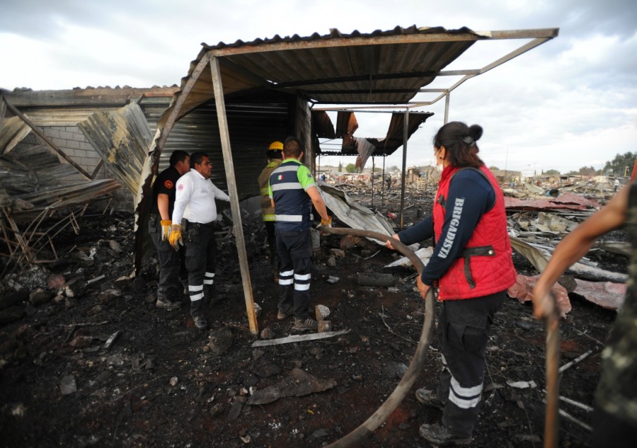 Recuento de explosiones en Tultepec, 2005-2016