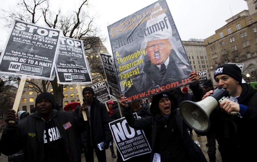 Inician protestas de una semana contra Trump