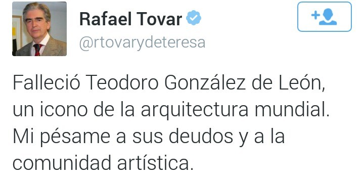 Fallece arquitecto mexicano