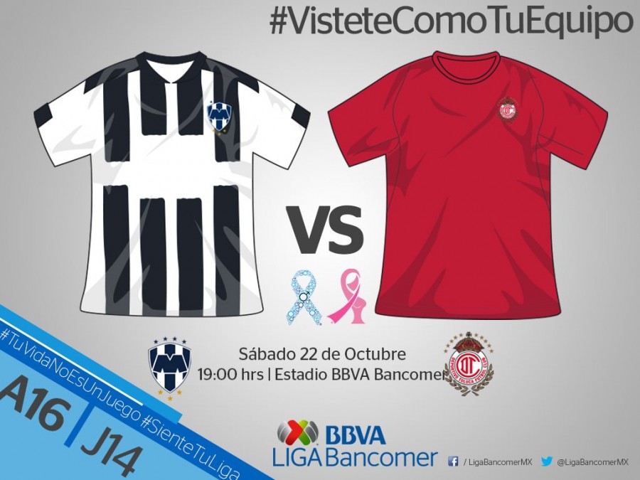 Monterrey busca puestos de liguilla contra Toluca