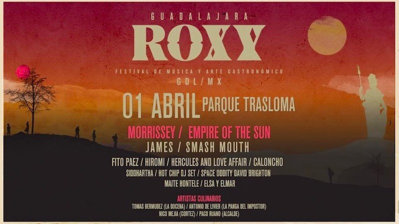Dan a conocer el cartel para el Festival Roxy en Guadalajara
