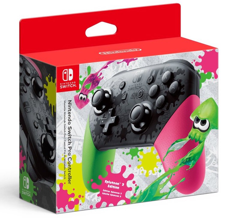Llegará a América el control Pro Controller del Switch de Splatoon 2