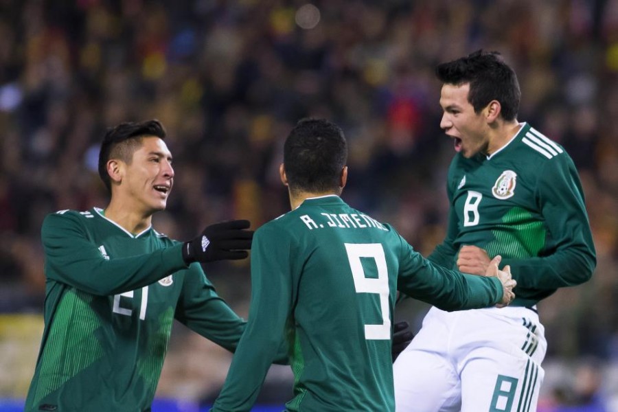 México empata 3-3 con Bélgica en partido amistoso