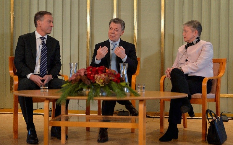 Recibe Manuel Santos el premio Nobel de la Paz 2016